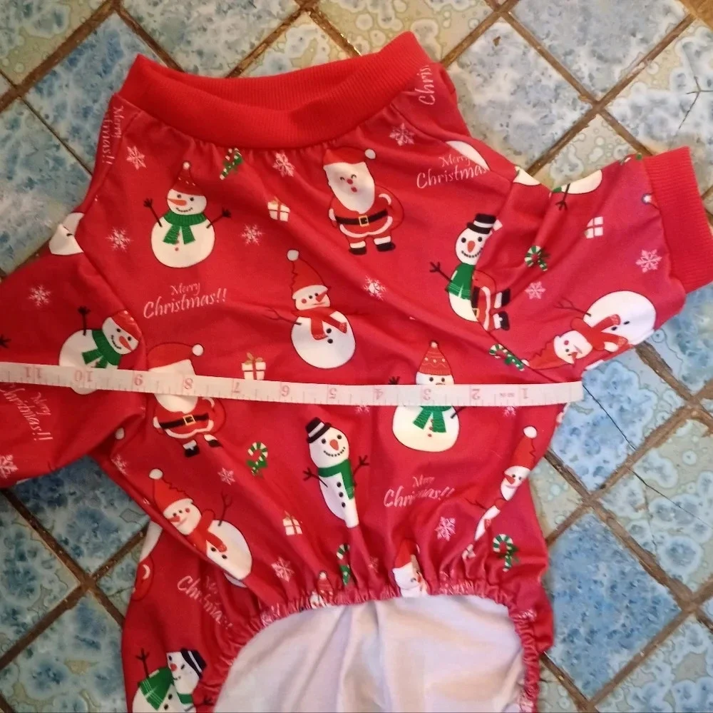 Christmas doggy outfit NWOT